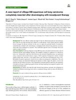 prikaz prve stranice dokumenta A case report of cStage IIIB squamous cell lung carcinoma completely resected after downstaging with neoadjuvant therapy