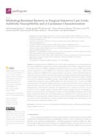 prikaz prve stranice dokumenta Multidrug-Resistant Bacteria in Surgical Intensive Care Units: Antibiotic Susceptibility and β-Lactamase Characterization