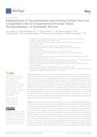 prikaz prve stranice dokumenta Enhancement of Vascularization and Ovarian Follicle Survival Using Stem Cells in Cryopreserved Ovarian Tissue Transplantation—A Systematic Review