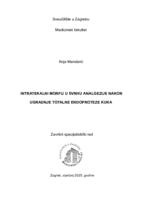 prikaz prve stranice dokumenta Intratekalni morfij u svrhu analgezije nakon ugradnje totalne endoproteze kuka