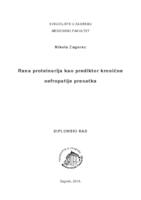 prikaz prve stranice dokumenta Rana proteinurija kao prediktor kronične nefropatije presatka