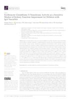 prikaz prve stranice dokumenta Erythrocyte Glutathione S-Transferase Activity as a Sensitive Marker of Kidney Function Impairment in Children with IgA Vasculitis