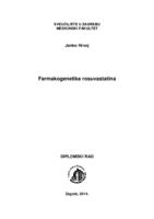 prikaz prve stranice dokumenta Farmakogenetika rosuvastatina