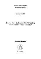prikaz prve stranice dokumenta Prevencija i liječenje nekrotizirajućeg enterokolitisa u novorođenčadi