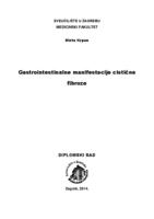 prikaz prve stranice dokumenta Gastrointestinalne manifestacije cistične fibroze