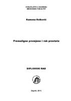 prikaz prve stranice dokumenta Premaligne promjene i rak prostate