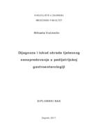 prikaz prve stranice dokumenta Dijagnoza i ishod obrade tjelesnog nenapredovanja u pedijatrijskoj gastroenterologiji