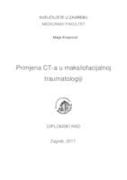 prikaz prve stranice dokumenta Primjena CT-a u maksilofacijalnoj traumatologiji