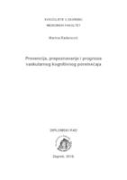prikaz prve stranice dokumenta Prevencija, prepoznavanje i prognoza vaskularnog kognitivnog poremećaja