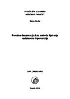 prikaz prve stranice dokumenta Renalna denervacija kao metoda liječenja rezistentne hipertenzije