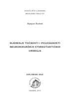 prikaz prve stranice dokumenta Mjerenje točnosti i pouzdanosti neurokirurških stereotaktičnih uređaja