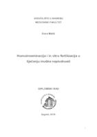 prikaz prve stranice dokumenta Homoinseminacija i in vitro fertilizacija u liječenju muške neplodnosti