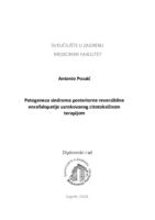 prikaz prve stranice dokumenta Patogeneza sindroma posteriorne reverzibilne encefalopatije uzrokovanog citotoksičnom terapijom