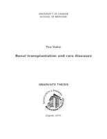 prikaz prve stranice dokumenta Renal transplantation and rare diseases