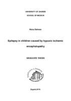 prikaz prve stranice dokumenta Epilepsy in children caused by hypoxic-ischemic encephalopathy