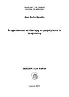 prikaz prve stranice dokumenta Progesterone as therapy or prophylaxis in pregnancy