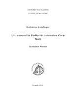 prikaz prve stranice dokumenta Ultrasound in pediatric intensive care unit