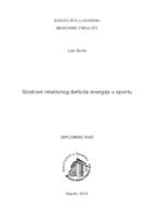 prikaz prve stranice dokumenta Sindrom relativnog deficita energije u sportu