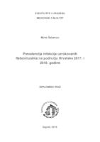 prikaz prve stranice dokumenta Prevalencija infekcija uzrokovanih flebovirusima na području Hrvatske 2017. i 2018. godine