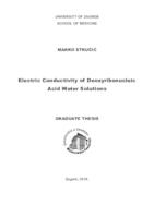 prikaz prve stranice dokumenta Electric conductivity of deoxyribonucleic acid water solutions