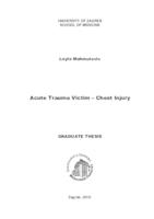 prikaz prve stranice dokumenta Acute trauma victim - chest injury
