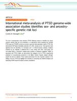 prikaz prve stranice dokumenta International meta-analysis of PTSD genome-wide association studies identifies sex- and ancestry-specific genetic risk loci
