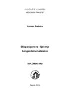 prikaz prve stranice dokumenta Etiopatogeneza i liječenje kongenitalne katarakte