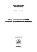 prikaz prve stranice dokumenta Uloga neurotransmitera GABA u regulaciji lučenja endocervikalne sluzi