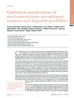 prikaz prve stranice dokumenta Ophthalmic manifestations of novel coronaviruses: precautionary measures and diagnostic possibilities
