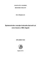 prikaz prve stranice dokumenta Epidemiološke značajke bolesnika liječenih od očne traume u KBC Zagreb