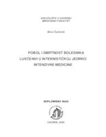prikaz prve stranice dokumenta Pobol i smrtnost bolesnika liječenih u internističkoj jedinici intenzivne medicine