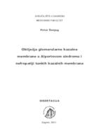 prikaz prve stranice dokumenta Obilježja glomerularne bazalne membrane u Alportovom sindromu i nefropatiji tankih bazalnih membrana