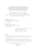 prikaz prve stranice dokumenta Konferencije kao oblik trajne izobrazbe korisnika : primjer Središnje medicinske knjižnice Medicinskog fakulteta Sveučilišta u Zagrebu