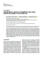 prikaz prve stranice dokumenta Multidisciplinary Approach to Rehabilitation after Tumor Resective Jaw Surgery: A 9-Year Follow-Up