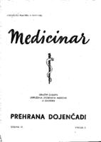 prikaz prve stranice dokumenta Medicinar: Prehrana dojenčadi (godište 6, broj 2, 1952.)