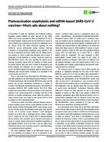 prikaz prve stranice dokumenta Postvaccination anaphylaxis and mRNA‐based SARS‐CoV‐2 vaccines — Much ado about nothing?