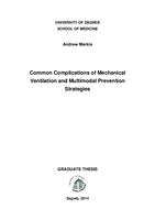 prikaz prve stranice dokumenta Common complications of mechanical ventilation and multimodal prevention strategies
