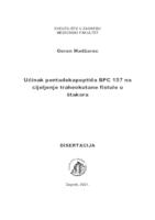 prikaz prve stranice dokumenta Učinak pentadekapeptida BPC 157 na cijeljenje traheokutane fistule u štakora