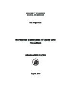 prikaz prve stranice dokumenta Hormonal correlates of acne and hirsutism