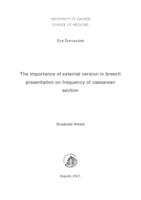 prikaz prve stranice dokumenta The importance of external version in breech presentation on frequency of caesarean section