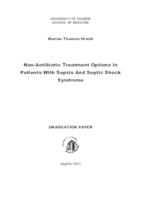 prikaz prve stranice dokumenta Non-antibiotic treatment options in patients with sepsis and septic shock syndrome
