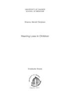 prikaz prve stranice dokumenta Hearing loss in children