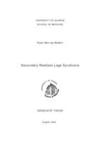 prikaz prve stranice dokumenta Secondary restless legs syndrome