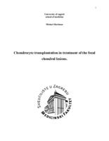 prikaz prve stranice dokumenta Chondrocyte transplantation in treatment of the focal chondral lesions