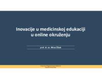 prikaz prve stranice dokumenta Inovacije u medicinskoj edukaciji u online okruženju