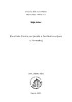 prikaz prve stranice dokumenta Kvaliteta života pacijenata s fenilketonurijom u Hrvatskoj