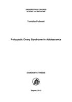 prikaz prve stranice dokumenta Polycystic ovary syndrome in adolescence
