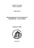 prikaz prve stranice dokumenta Pharmacogenetics in the treatment of schizophrenia - current status