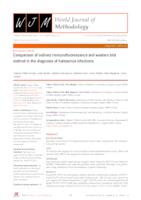 prikaz prve stranice dokumenta Comparison of indirect immunofluorescence and western blot method in the diagnosis of hantavirus infections