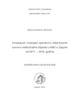 prikaz prve stranice dokumenta Učestalost i značajke operativno odstranjenih tumora nadbubrežne žlijezde u KBC-u Zagreb od 2011. – 2016. godine